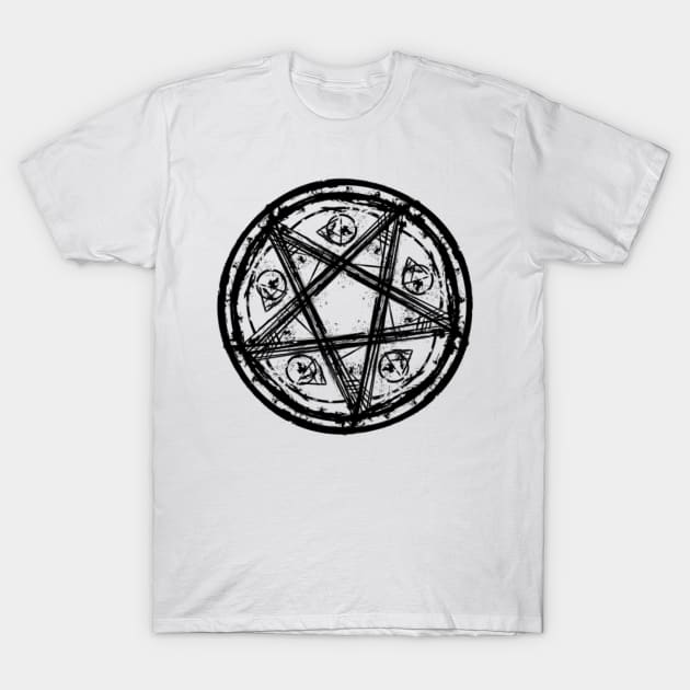 Pentagram T-Shirt by lllucifercat